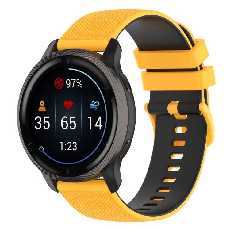 Small Plaid Texture Two-color Silicone Watch Band