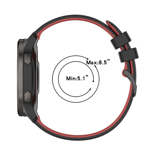Small Plaid Texture Two-color Silicone Watch Band