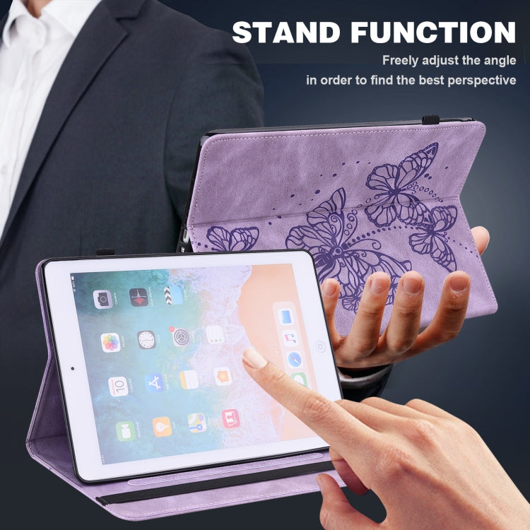 Embossed Butterfly Pattern Leather Tablet Case