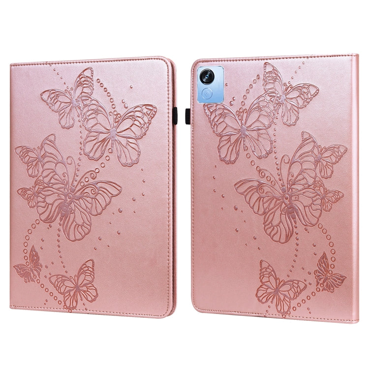 Embossed Butterfly Pattern Leather Tablet Case