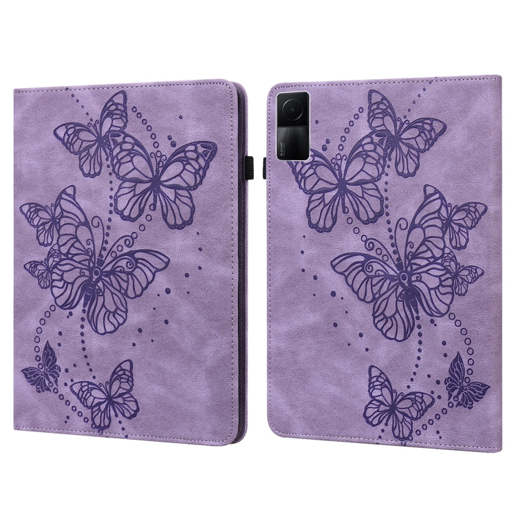 Embossed Butterfly Pattern Leather Tablet Case