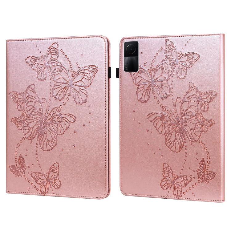 Embossed Butterfly Pattern Leather Tablet Case
