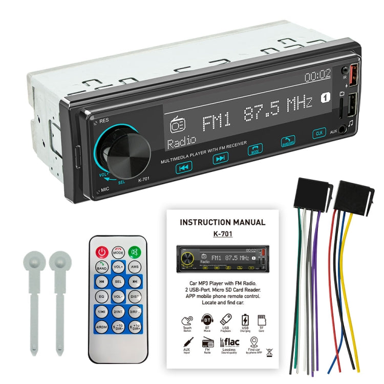 2.5D Touch Screen Car MP3 Player Radio Support Bluetooth Positioning Find Car, K-701