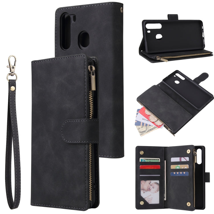 Multifunctional Horizontal Flip Leather Case, with Card Slot & Holder & Zipper Wallet & Photo Frame, For Samsung Galaxy A21, For Samsung Galaxy A41, For Samsung Galaxy A70S, For Samsung Galaxy Note10 Lite, For OnePlus 8, For OnePlus 8 Pro, For Huawei P...