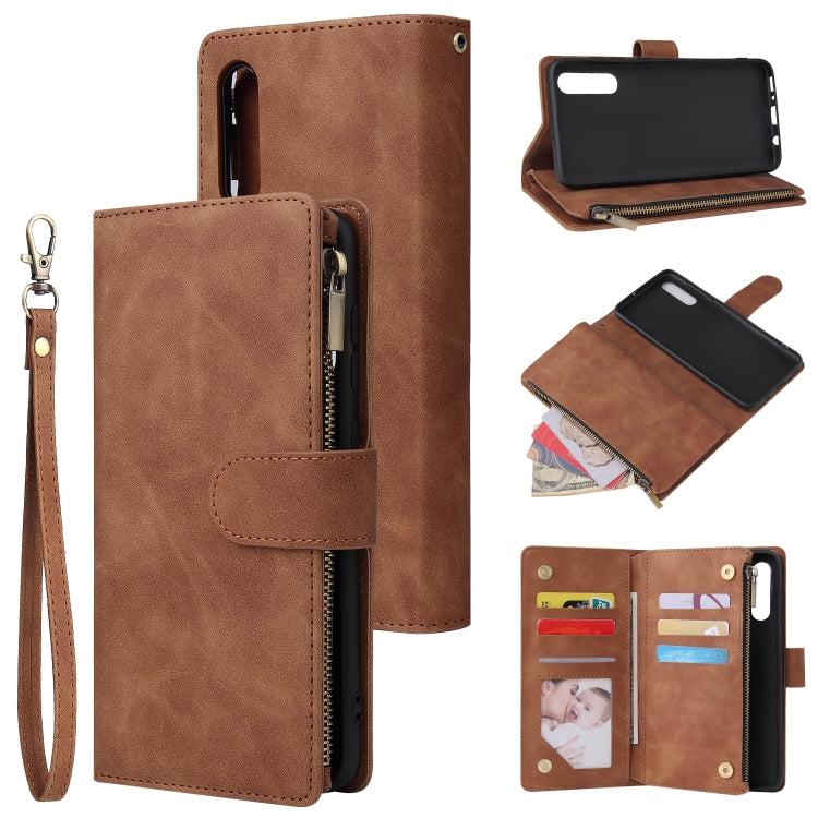 Multifunctional Horizontal Flip Leather Case, with Card Slot & Holder & Zipper Wallet & Photo Frame, For Samsung Galaxy A21, For Samsung Galaxy A41, For Samsung Galaxy A70S, For Samsung Galaxy Note10 Lite, For OnePlus 8, For OnePlus 8 Pro, For Huawei P...
