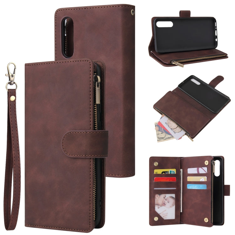Multifunctional Horizontal Flip Leather Case, with Card Slot & Holder & Zipper Wallet & Photo Frame, For Samsung Galaxy A21, For Samsung Galaxy A41, For Samsung Galaxy A70S, For Samsung Galaxy Note10 Lite, For OnePlus 8, For OnePlus 8 Pro, For Huawei P...