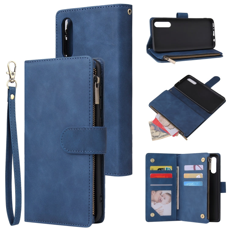 Multifunctional Horizontal Flip Leather Case, with Card Slot & Holder & Zipper Wallet & Photo Frame, For Samsung Galaxy A21, For Samsung Galaxy A41, For Samsung Galaxy A70S, For Samsung Galaxy Note10 Lite, For OnePlus 8, For OnePlus 8 Pro, For Huawei P...