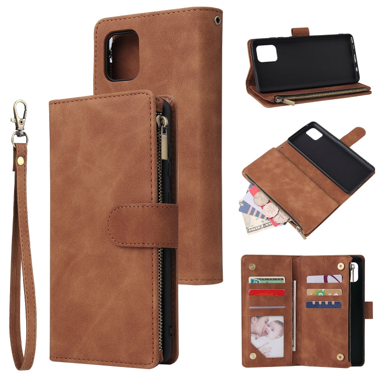 Multifunctional Horizontal Flip Leather Case, with Card Slot & Holder & Zipper Wallet & Photo Frame, For Samsung Galaxy A21, For Samsung Galaxy A41, For Samsung Galaxy A70S, For Samsung Galaxy Note10 Lite, For OnePlus 8, For OnePlus 8 Pro, For Huawei P...