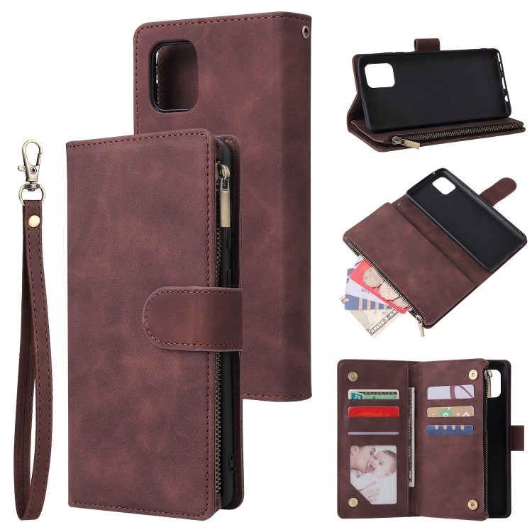 Multifunctional Horizontal Flip Leather Case, with Card Slot & Holder & Zipper Wallet & Photo Frame, For Samsung Galaxy A21, For Samsung Galaxy A41, For Samsung Galaxy A70S, For Samsung Galaxy Note10 Lite, For OnePlus 8, For OnePlus 8 Pro, For Huawei P...