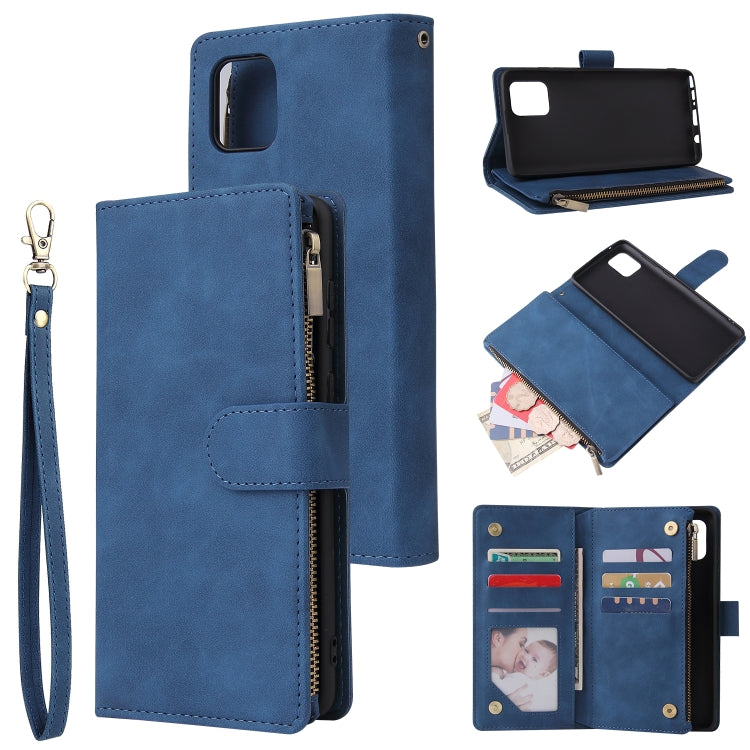 Multifunctional Horizontal Flip Leather Case, with Card Slot & Holder & Zipper Wallet & Photo Frame, For Samsung Galaxy A21, For Samsung Galaxy A41, For Samsung Galaxy A70S, For Samsung Galaxy Note10 Lite, For OnePlus 8, For OnePlus 8 Pro, For Huawei P...