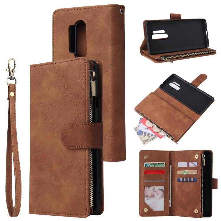 Multifunctional Horizontal Flip Leather Case, with Card Slot & Holder & Zipper Wallet & Photo Frame, For Samsung Galaxy A21, For Samsung Galaxy A41, For Samsung Galaxy A70S, For Samsung Galaxy Note10 Lite, For OnePlus 8, For OnePlus 8 Pro, For Huawei P...