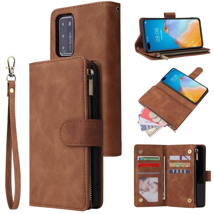 Multifunctional Horizontal Flip Leather Case, with Card Slot & Holder & Zipper Wallet & Photo Frame, For Samsung Galaxy A21, For Samsung Galaxy A41, For Samsung Galaxy A70S, For Samsung Galaxy Note10 Lite, For OnePlus 8, For OnePlus 8 Pro, For Huawei P...