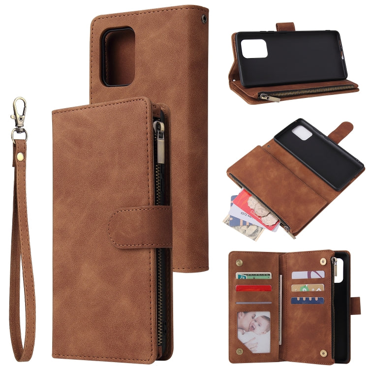 Multifunctional Horizontal Flip Leather Case, with Card Slot & Holder & Zipper Wallet & Photo Frame, For Samsung Galaxy A21, For Samsung Galaxy A41, For Samsung Galaxy A70S, For Samsung Galaxy Note10 Lite, For OnePlus 8, For OnePlus 8 Pro, For Huawei P...
