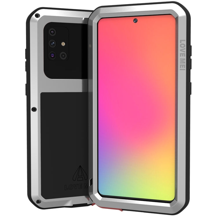 LOVE MEI Metal Shockproof Waterproof Dustproof Protective Case, For Huawei P40, For Huawei P40 Pro, For Samsung Galaxy A40s, For Samsung Galaxy A51, For Samsung Galaxy A71, For Samsung Galaxy A50, For Samsung Galaxy S20, For Samsung Galaxy A70s��������...