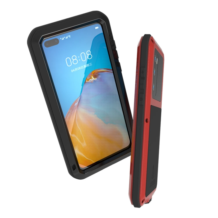 LOVE MEI Metal Shockproof Waterproof Dustproof Protective Case, For Huawei P40, For Huawei P40 Pro, For Samsung Galaxy A40s, For Samsung Galaxy A51, For Samsung Galaxy A71, For Samsung Galaxy A50, For Samsung Galaxy S20, For Samsung Galaxy A70s��������...