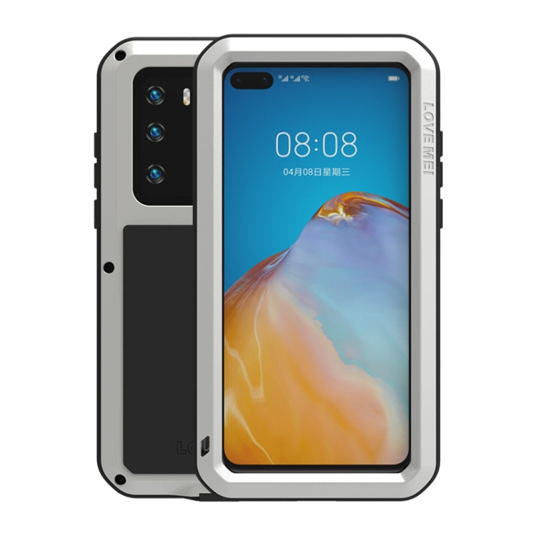 LOVE MEI Metal Shockproof Waterproof Dustproof Protective Case, For Huawei P40, For Huawei P40 Pro, For Samsung Galaxy A40s, For Samsung Galaxy A51, For Samsung Galaxy A71, For Samsung Galaxy A50, For Samsung Galaxy S20, For Samsung Galaxy A70s��������...