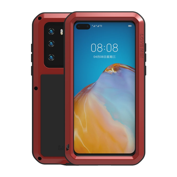 LOVE MEI Metal Shockproof Waterproof Dustproof Protective Case, For Huawei P40, For Huawei P40 Pro, For Samsung Galaxy A40s, For Samsung Galaxy A51, For Samsung Galaxy A71, For Samsung Galaxy A50, For Samsung Galaxy S20, For Samsung Galaxy A70s��������...