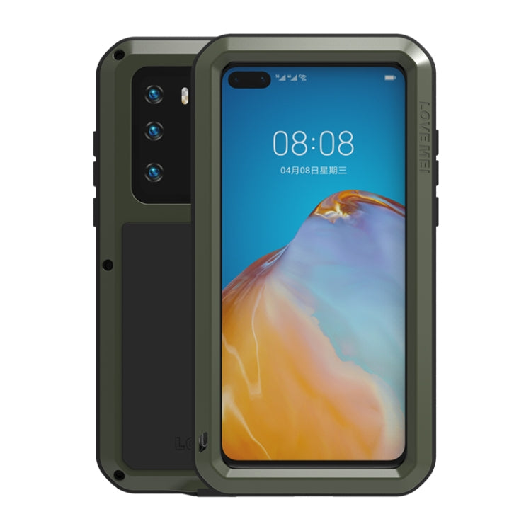 LOVE MEI Metal Shockproof Waterproof Dustproof Protective Case, For Huawei P40, For Huawei P40 Pro, For Samsung Galaxy A40s, For Samsung Galaxy A51, For Samsung Galaxy A71, For Samsung Galaxy A50, For Samsung Galaxy S20, For Samsung Galaxy A70s��������...
