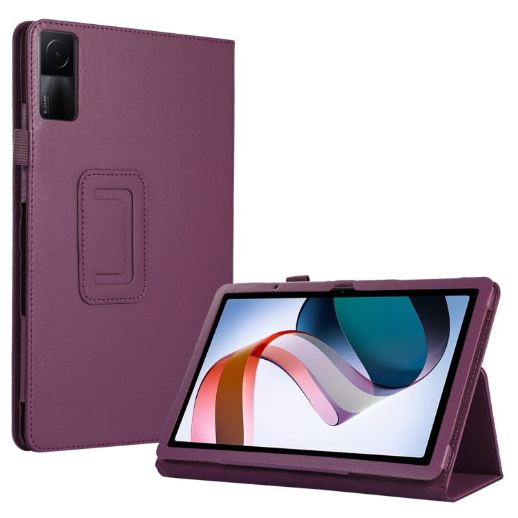 Litchi Texture Leather Tablet Case with Holder