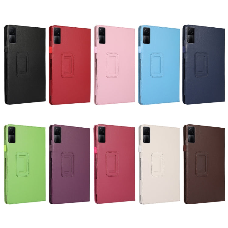 Litchi Texture Leather Tablet Case with Holder