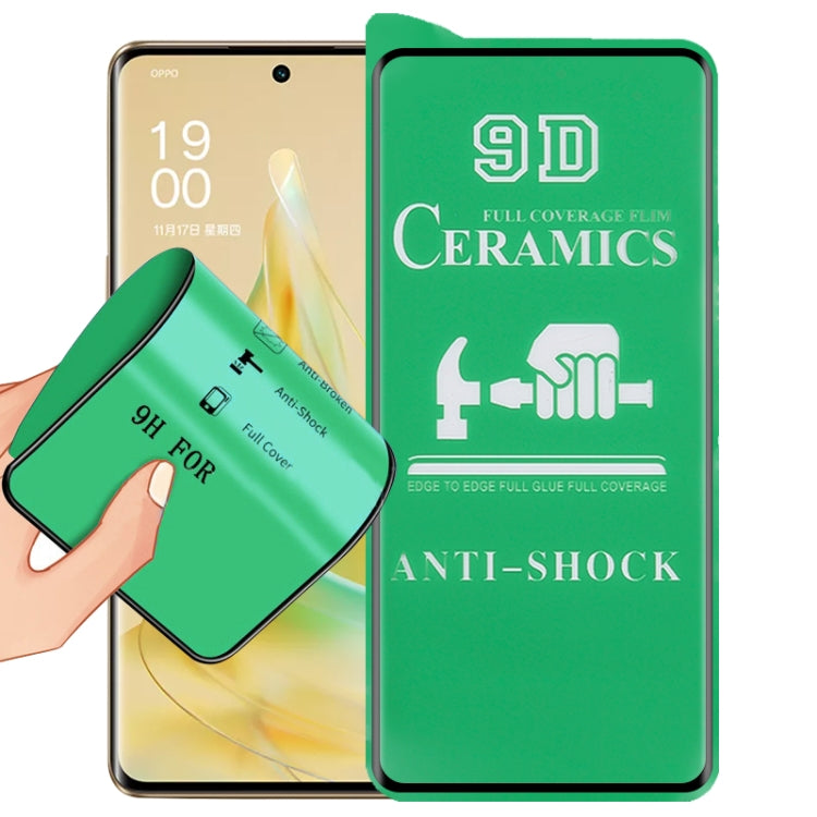 9D Full Screen Full Glue Ceramic Film, For OPPO Reno9 (1 PC), For OPPO Reno9 Pro (1 PC), For OPPO Reno9 Pro+ (1 PC)