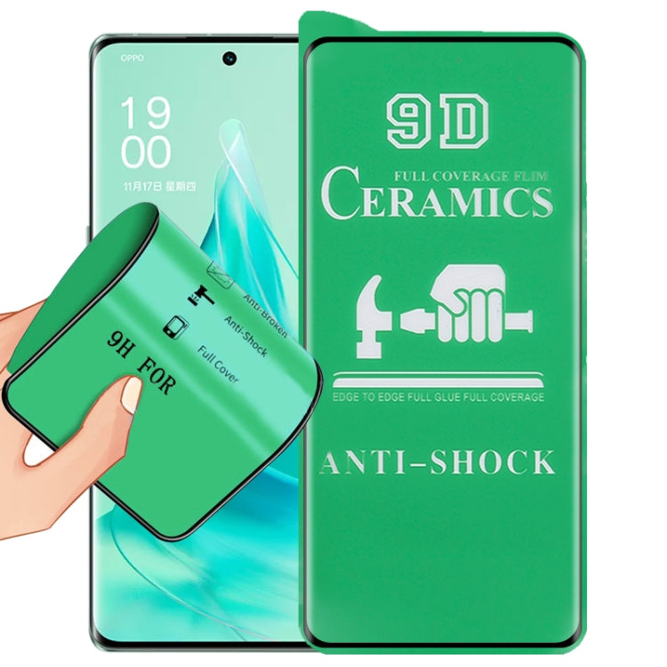 9D Full Screen Full Glue Ceramic Film, For OPPO Reno9 (1 PC), For OPPO Reno9 Pro (1 PC), For OPPO Reno9 Pro+ (1 PC)