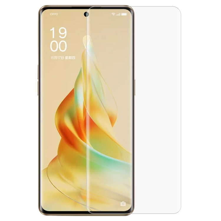 UV Liquid Curved Full Glue Tempered Glass Film, For OPPO Reno9, For OPPO Reno9 Pro, For OPPO Reno9 Pro+