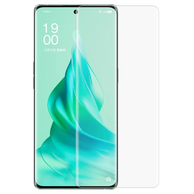 UV Liquid Curved Full Glue Tempered Glass Film, For OPPO Reno9, For OPPO Reno9 Pro, For OPPO Reno9 Pro+