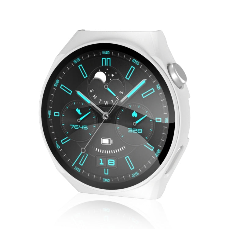 2 in 1 PC Frame + Tempered Glass Film Watch Protective Case