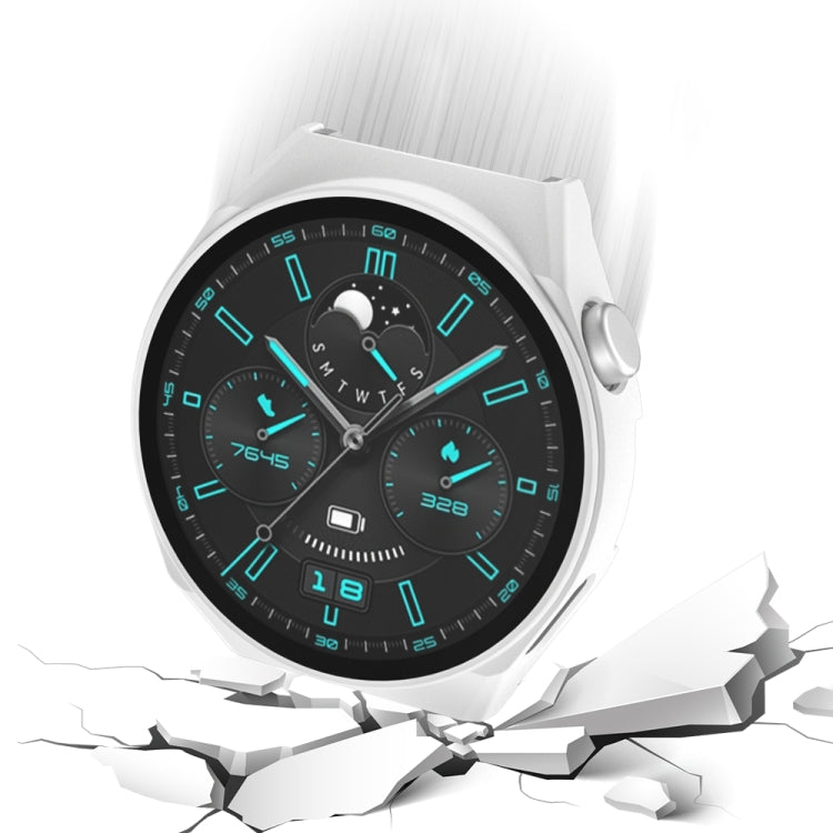 2 in 1 PC Frame + Tempered Glass Film Watch Protective Case