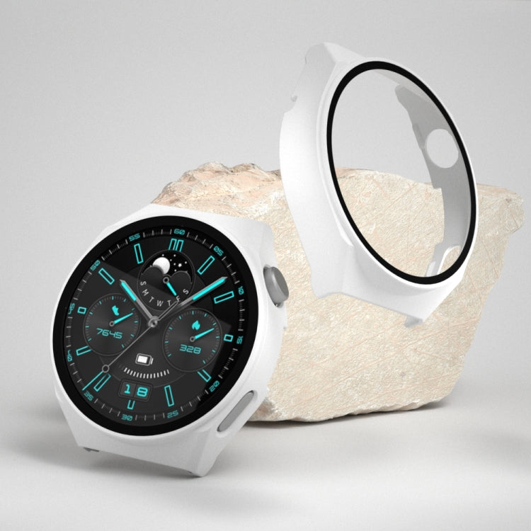 2 in 1 PC Frame + Tempered Glass Film Watch Protective Case