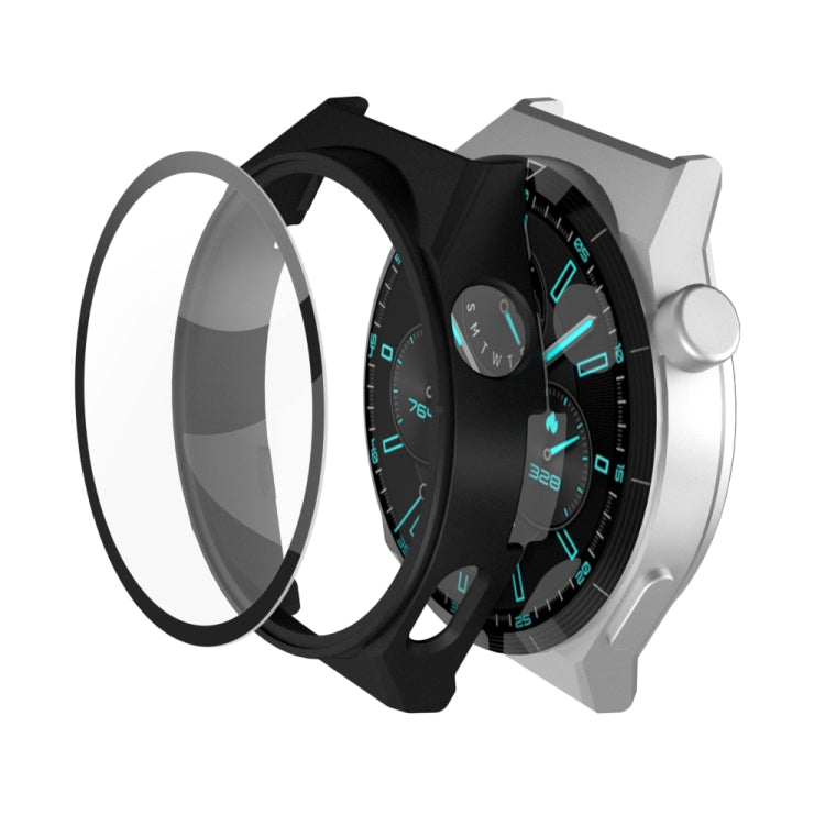 2 in 1 PC Frame + Tempered Glass Film Watch Protective Case