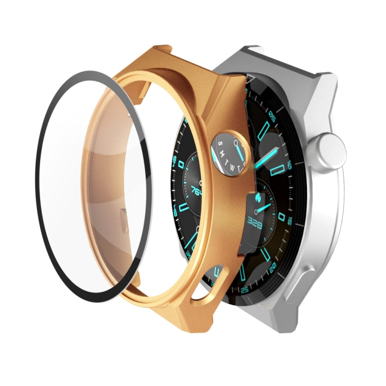 2 in 1 PC Frame + Tempered Glass Film Watch Protective Case