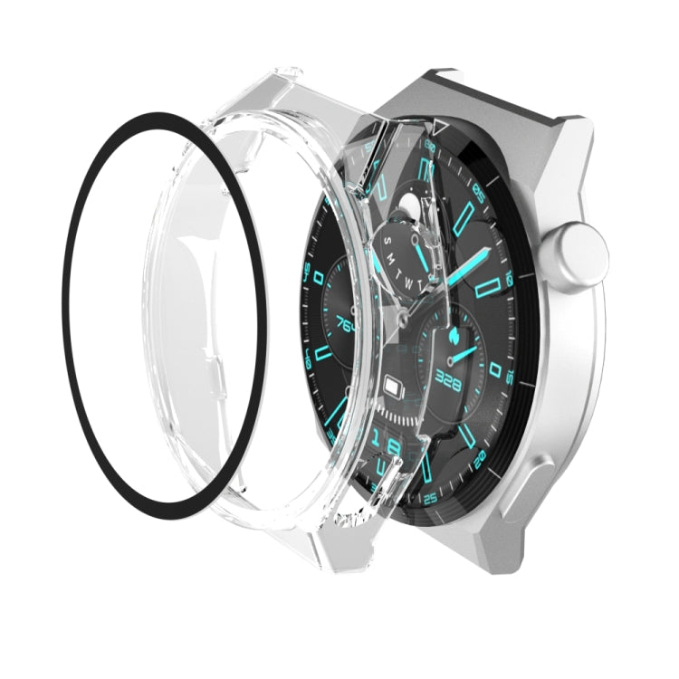 2 in 1 PC Frame + Tempered Glass Film Watch Protective Case