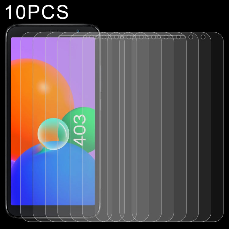 10 PCS 0.26mm 9H 2.5D Tempered Glass Film, For Huawei Enjoy 50 Plus (10 PCS), For Alcatel 1 Ultra (10 PCS), For TCL 403 (10 PCS)