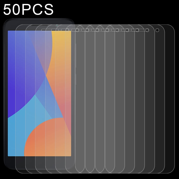 50 PCS 0.26mm 9H 2.5D Tempered Glass Film, For Huawei Enjoy 50 Plus (50 PCS), For Alcatel 1 Ultra (50 PCS), For TCL 403 (50 PCS)