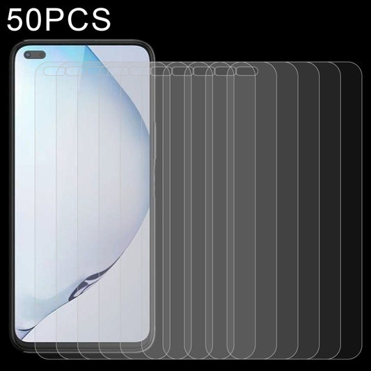 50 PCS 0.26mm 9H 2.5D Tempered Glass Film