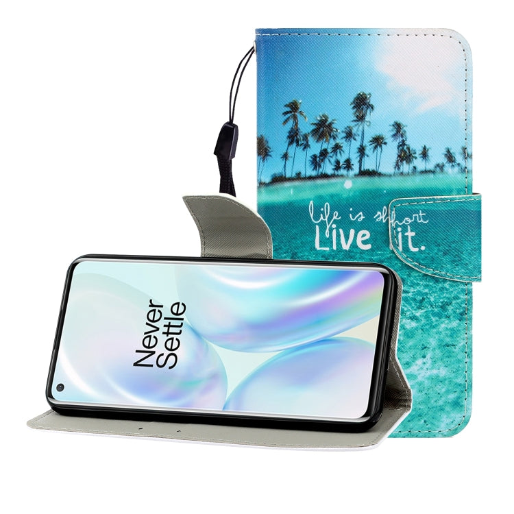 Colored Drawing Horizontal Flip Leather Case with Holder & Card Slot & Wallet, For One Plus 8, For Galaxy A31, For LG K61, For LG V60, For Huawei Nova 5, For Huawei Nova 7