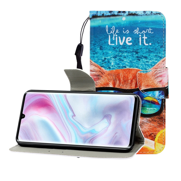 Colored Drawing Horizontal Flip Leather Case with Holder & Card Slot & Wallet, For One Plus 8, For Galaxy A31, For LG K61, For LG V60, For Huawei Nova 5, For Huawei Nova 7
