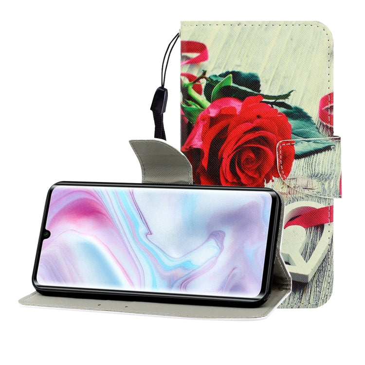 Colored Drawing Horizontal Flip Leather Case with Holder & Card Slot & Wallet, For One Plus 8, For Galaxy A31, For LG K61, For LG V60, For Huawei Nova 5, For Huawei Nova 7