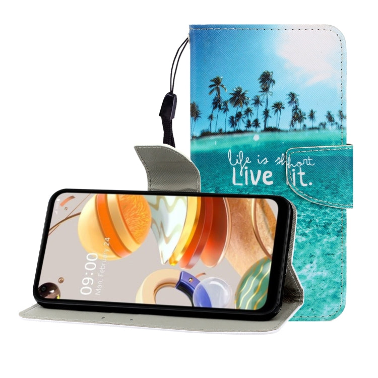 Colored Drawing Horizontal Flip Leather Case with Holder & Card Slot & Wallet, For One Plus 8, For Galaxy A31, For LG K61, For LG V60, For Huawei Nova 5, For Huawei Nova 7