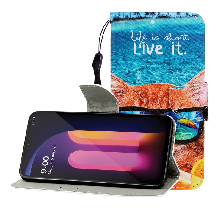 Colored Drawing Horizontal Flip Leather Case with Holder & Card Slot & Wallet, For One Plus 8, For Galaxy A31, For LG K61, For LG V60, For Huawei Nova 5, For Huawei Nova 7