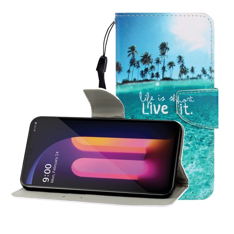 Colored Drawing Horizontal Flip Leather Case with Holder & Card Slot & Wallet, For One Plus 8, For Galaxy A31, For LG K61, For LG V60, For Huawei Nova 5, For Huawei Nova 7