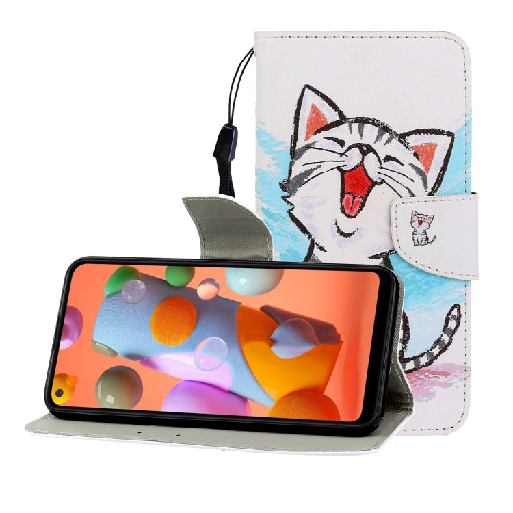 Colored Drawing Horizontal Flip Leather Case with Holder & Card Slot & Wallet, For One Plus 8, For Galaxy A31, For LG K61, For LG V60, For Huawei Nova 5, For Huawei Nova 7