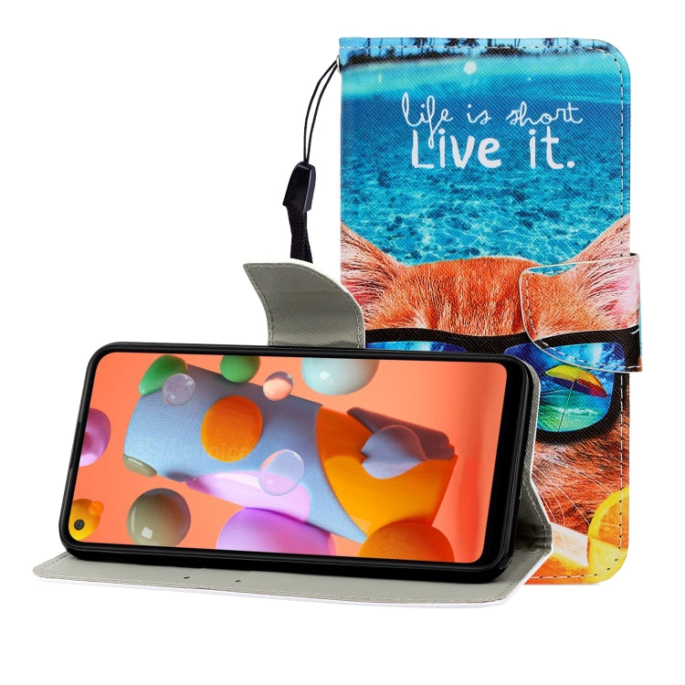Colored Drawing Horizontal Flip Leather Case with Holder & Card Slot & Wallet, For One Plus 8, For Galaxy A31, For LG K61, For LG V60, For Huawei Nova 5, For Huawei Nova 7