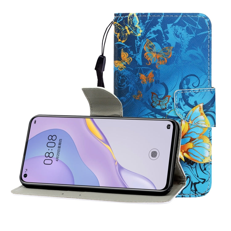 Colored Drawing Horizontal Flip Leather Case with Holder & Card Slot & Wallet, For Huawei Nova 7 Pro, For Huawei Nova 7 SE, For Huawei P40 Lite E, For Galaxy S8, For Galaxy S8 Plus, For Galaxy S9