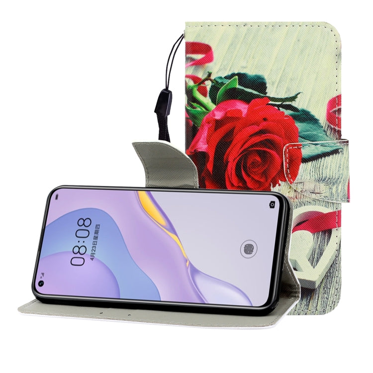 Colored Drawing Horizontal Flip Leather Case with Holder & Card Slot & Wallet, For Huawei Nova 7 Pro, For Huawei Nova 7 SE, For Huawei P40 Lite E, For Galaxy S8, For Galaxy S8 Plus, For Galaxy S9