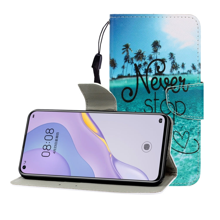 Colored Drawing Horizontal Flip Leather Case with Holder & Card Slot & Wallet, For Huawei Nova 7 Pro, For Huawei Nova 7 SE, For Huawei P40 Lite E, For Galaxy S8, For Galaxy S8 Plus, For Galaxy S9