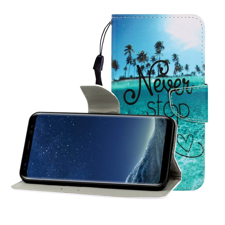 Colored Drawing Horizontal Flip Leather Case with Holder & Card Slot & Wallet, For Huawei Nova 7 Pro, For Huawei Nova 7 SE, For Huawei P40 Lite E, For Galaxy S8, For Galaxy S8 Plus, For Galaxy S9