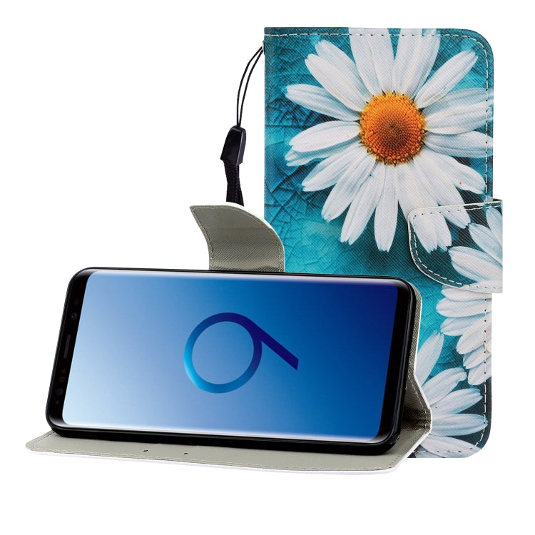 Colored Drawing Horizontal Flip Leather Case with Holder & Card Slot & Wallet, For Galaxy S9 Plus